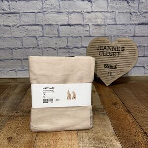 Ikea HASTHAGE 2 Pack Towels Beige/Black Dala Horse New With Tags Hard To Find